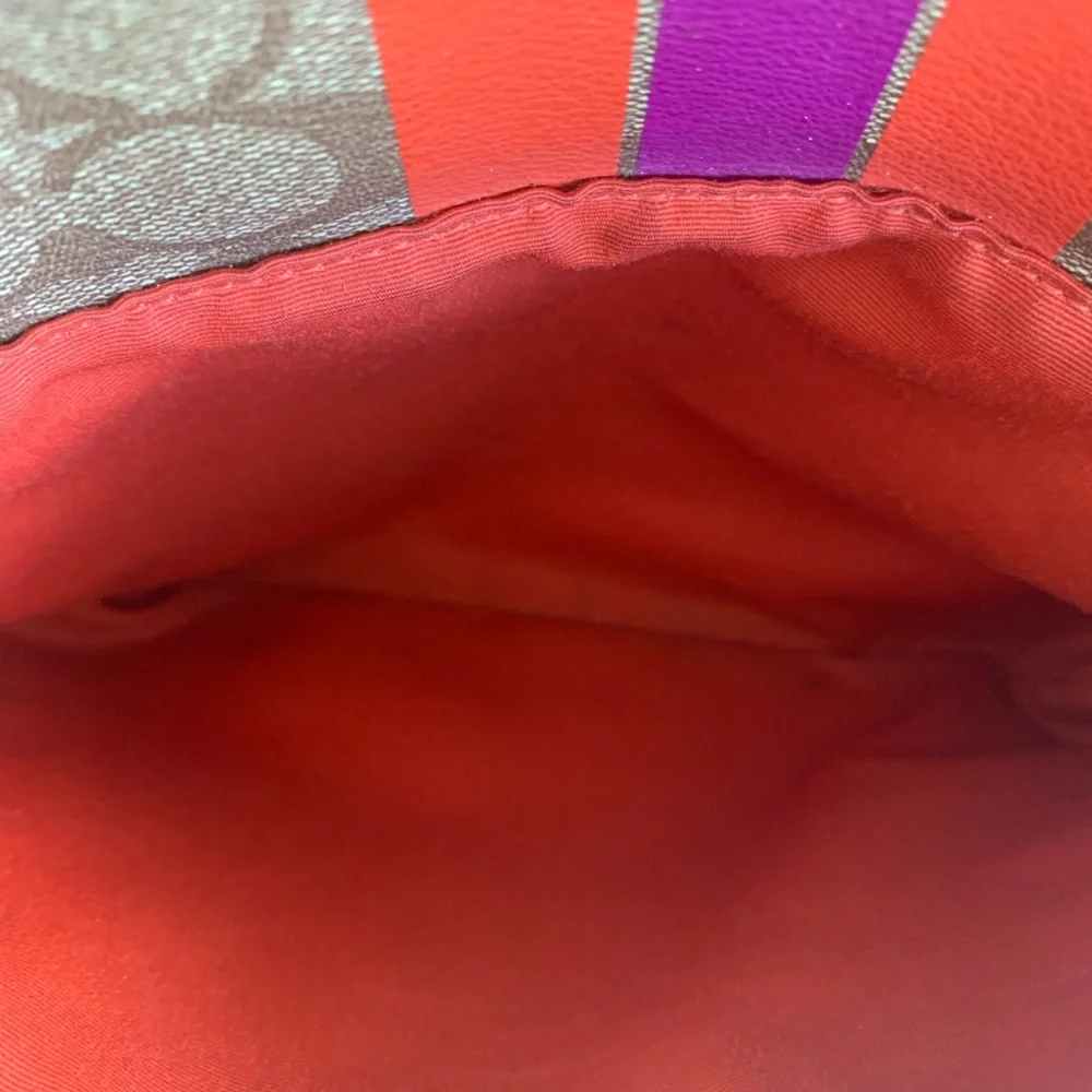 Coach Orange and Tan Cross Body - Picture 8 of 14